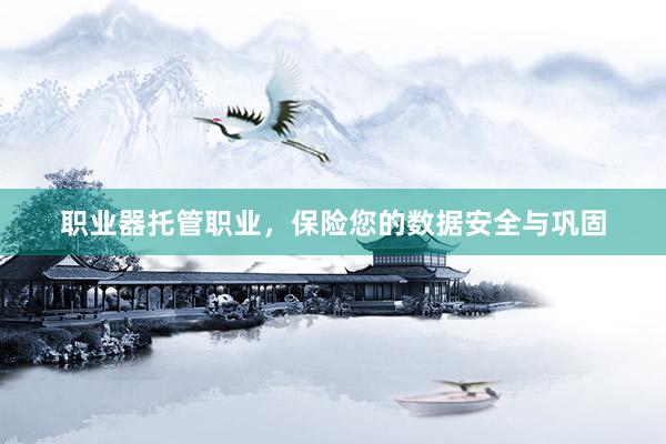职业器托管职业，保险您的数据安全与巩固