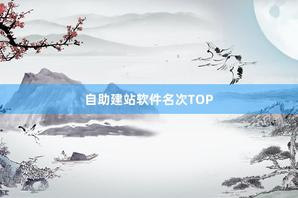 自助建站软件名次TOP